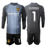Fotbalové Dres Inter Milan Yann Sommer #1 Brankářské Dětské Domácí 2025-26 Dlouhý Rukáv (+ trenýrky)